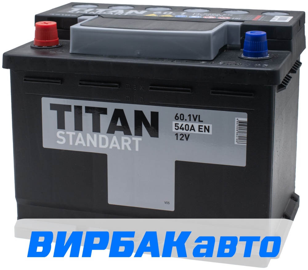 Аккумулятор TITAN Standart 60 Ач 550 А прямая полярность