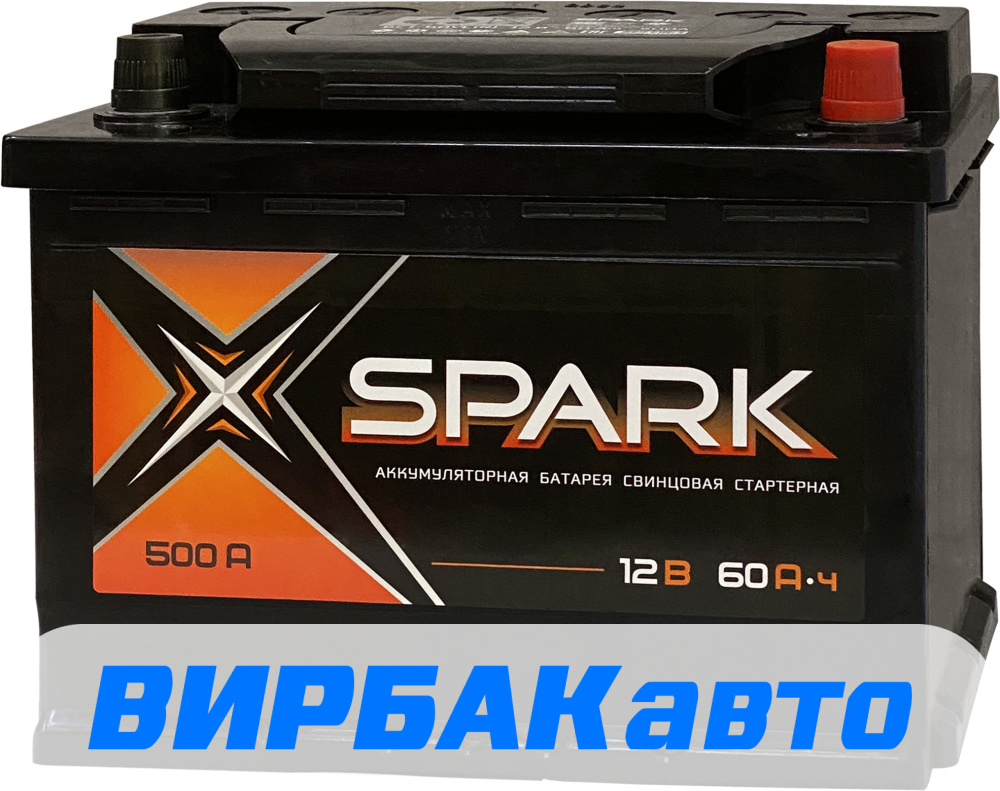 Аккумулятор SPARK 60 Ач 500 А обратная полярность