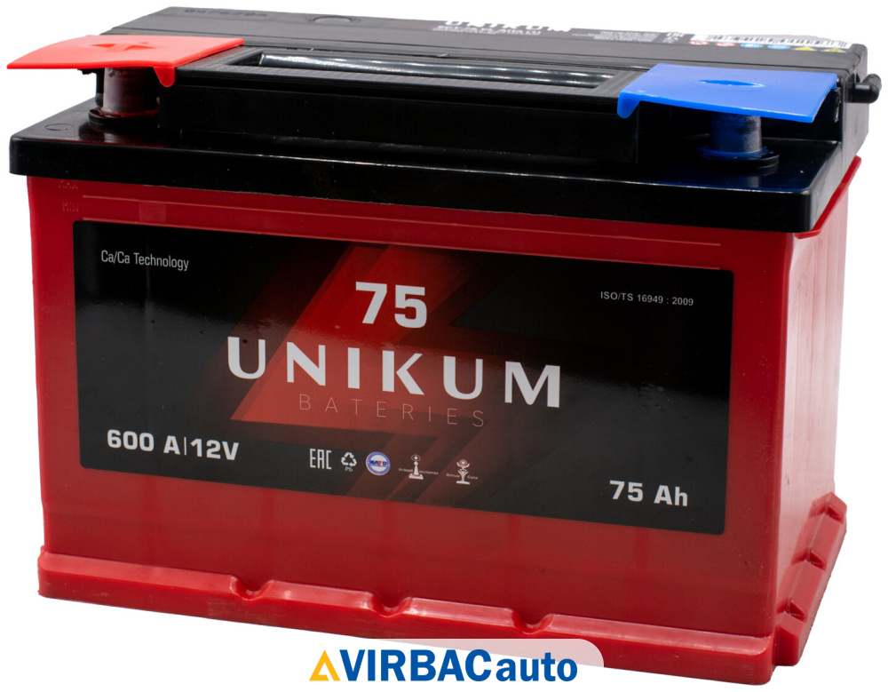 Аккумулятор unikum 75 ah