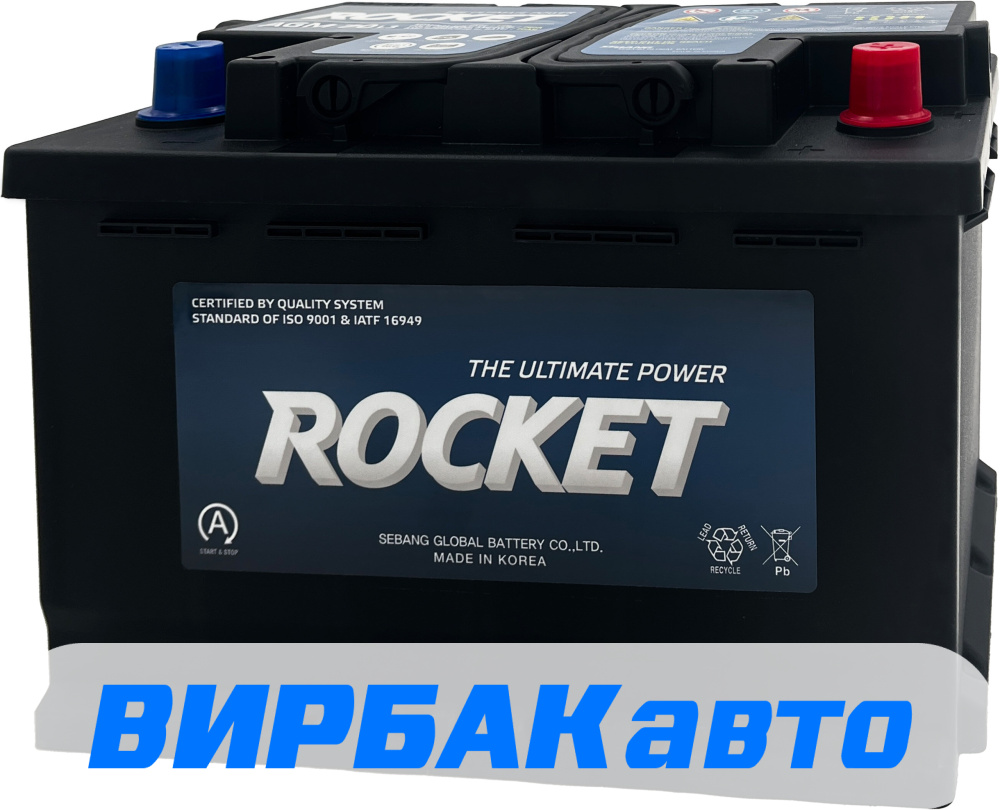 Аккумулятор ROCKET AGM L3 70 Ач 760 А обратная полярность